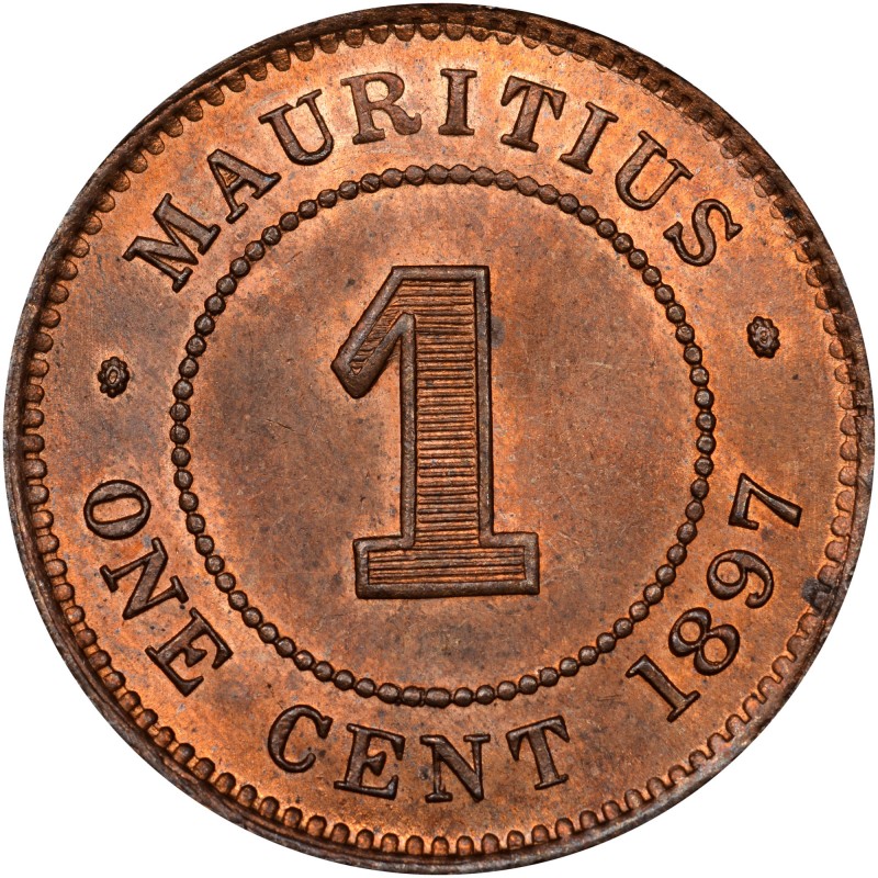 1 centas , Mauricijus