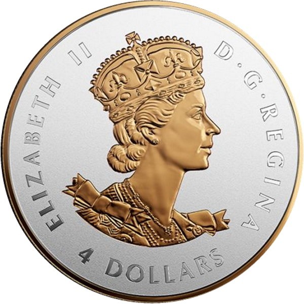 4 Dollár , Kanada (II. Erzsébet - A leghosszabb uralkodás)