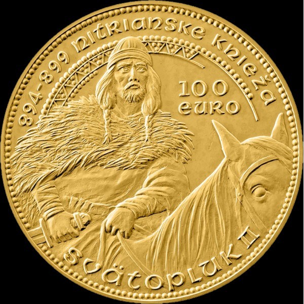 100 Euro , Slowakei (Svatopluk II., Herrscher des Nitrianischen Fürstentums)