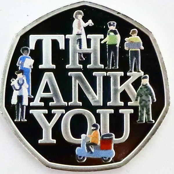 ½ دلار , ساموآ (Thank You To Our Key Workers - Thank You /silver plated/)