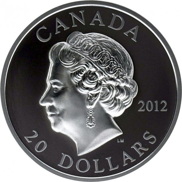 20 dólares , Canadá (60º Aniversário - Reinado da Rainha Elizabeth II /Retrato da Rainha/)