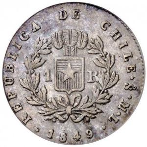 Chile 1 Real - Obverse