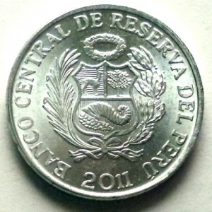 Peru 1 sentimas 2011 - obverse