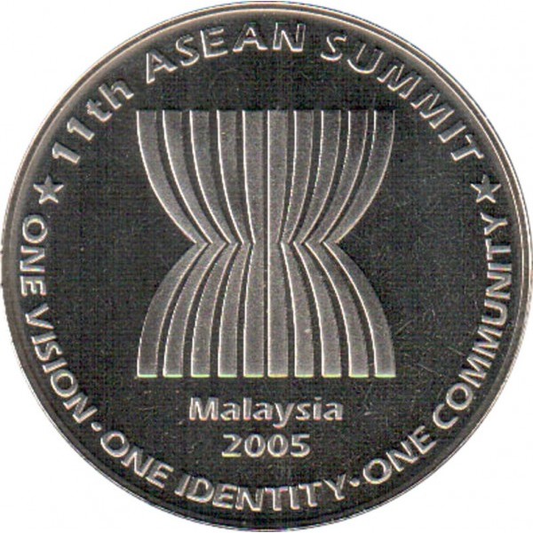 1 ringgit , Malàisia (XI Cimera ASEAN)