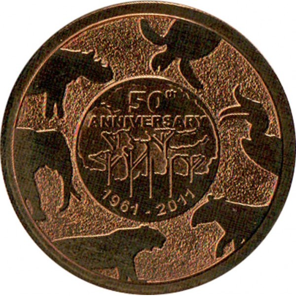 1 ringgit , Malàisia (50è aniversari - Fons Mundial per la Natura (WWF))
