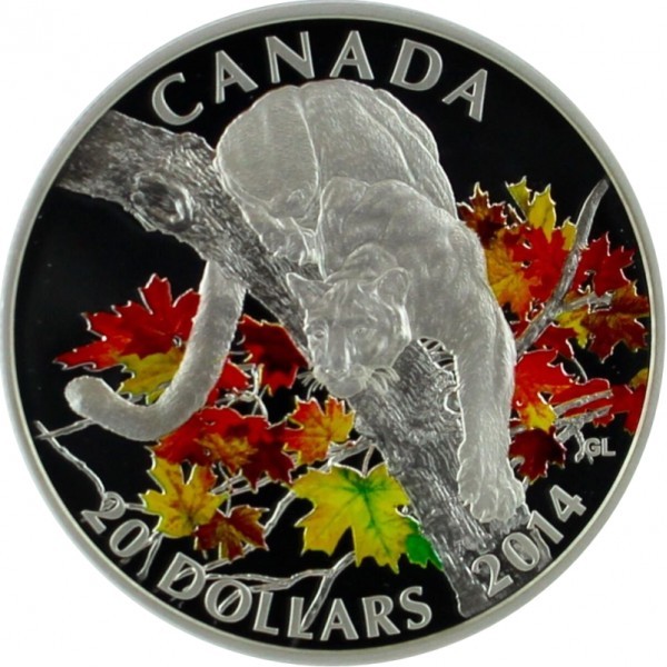 20 Δολάρια , Καναδάς (Cougar: Perched On a Maple Tree)