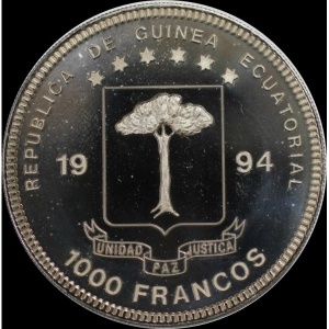 Экваториальная Гвинея 1000 франков - Obverse