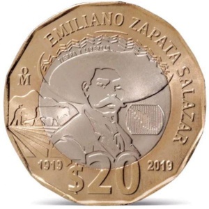 Messico 20 pesos - Reverse