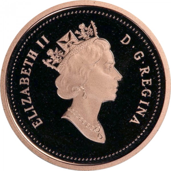 1 سنت , کانادا (Gold Plated Maple Leaf)