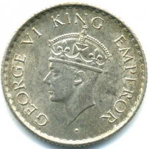 Britisch-Indien ¼ Rupien - Obverse