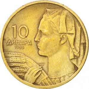 Jugoslavija 10 dinarjev - Reverse