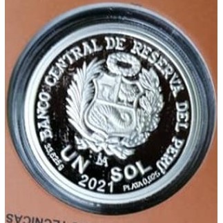 1 sol , Perú (200 aniversari - Proclamació de la independència del Perú)