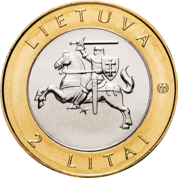 2 Litai , Litauen  (litauische Stationen - Druskininkai)