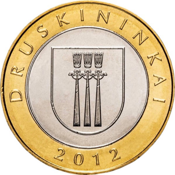 2 Litai , Litauen  (litauische Stationen - Druskininkai)