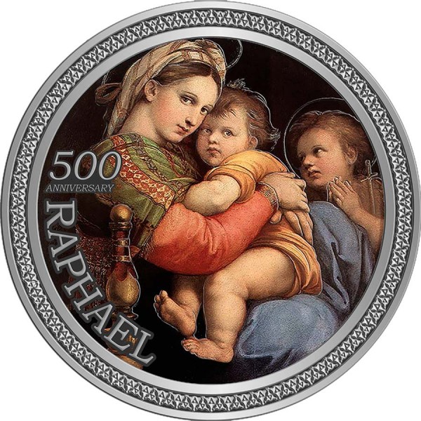 10 седи , Гана (500 лет со дня смерти Рафаэля Санти)