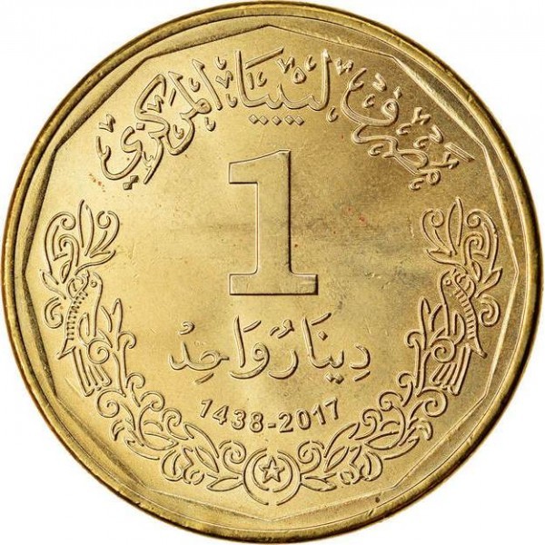 1 dinár , Libye