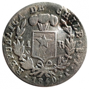 Chile 1 Real - Obverse