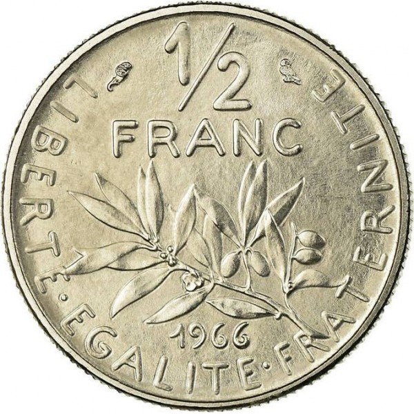 ½ فرانک , فرانسه