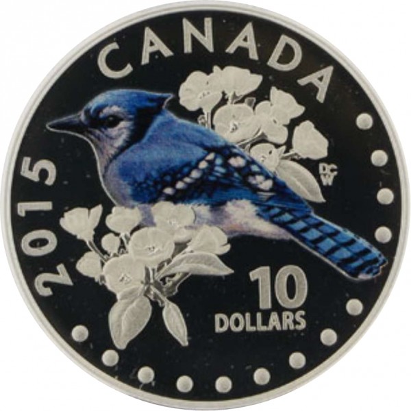 10 dollars , Canada (Songbirds of Canada - Blue Jay)