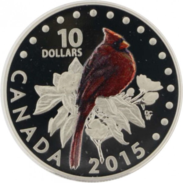10 dolerių , Kanada (Songbirds of Canada - Northern Cardinal)