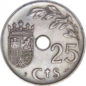 Spagna 25 centesimi - Reverse