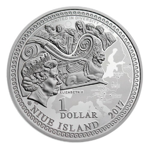 1 Dolar  , Niue (Amber Road - Brno)