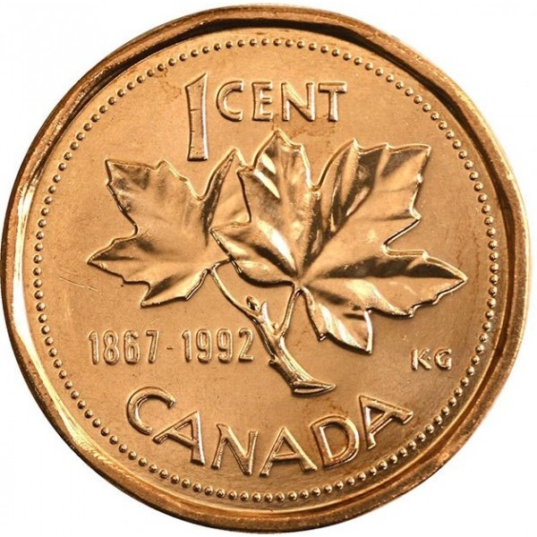 1 Cent , Kanada (125 Jahre Kanada)