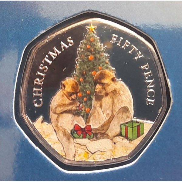 50 pence , Gibraltar (Nadal, Acolorit)