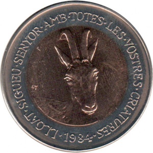 Andorra 2 diners - Reverse