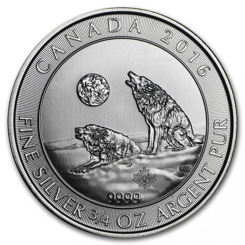 2 dollars , Kanada (Grey Wolf - Howling Wolves)