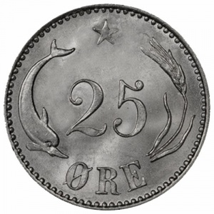 Dänemark  25 Öre - Reverse
