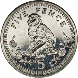 Gibraltar 5 pence 2003 - reverse
