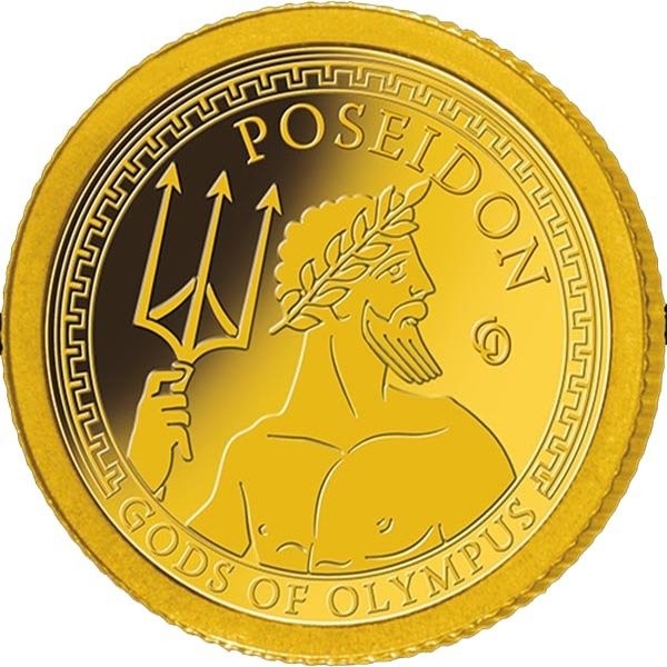 1 doleris , Samoa (Olimpo dievai - Poseidonas)