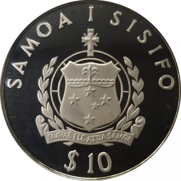 10 tala , Samoa (VII Jocs del Pacífic Sud)