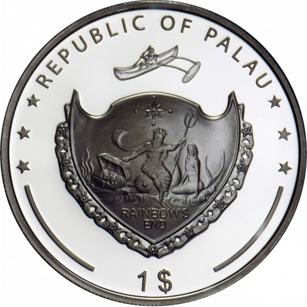 1 Dollar , Palau (100. Geburtstag von Mutter Teresa. 1946 Der Ruf im Ruf)