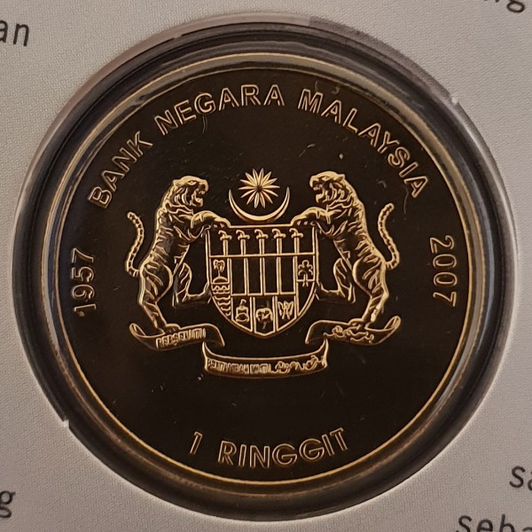 1 ringgit , Malàisia (50è aniversari de la Independència)