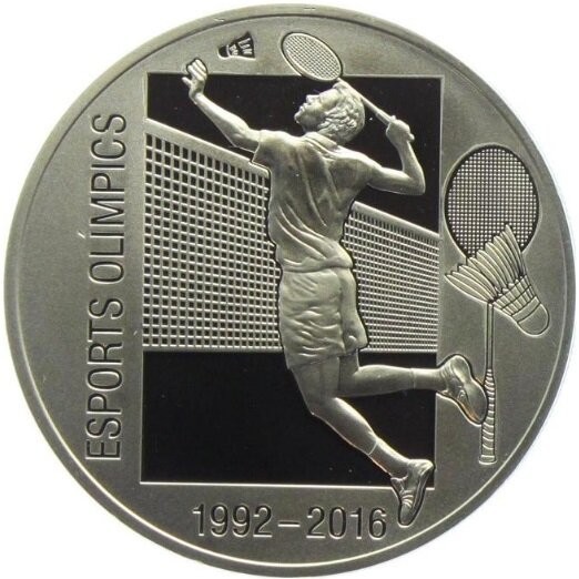 5 dinérů , Andorra (Olympijské sporty - badminton
)