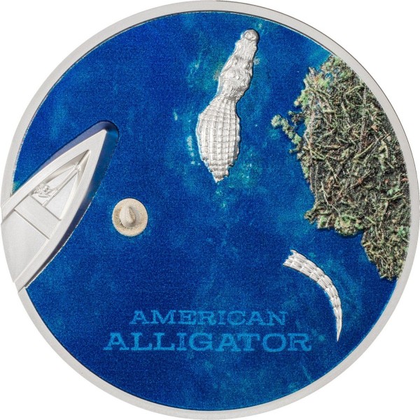 5 dolarů , Palau (American Alligator)
