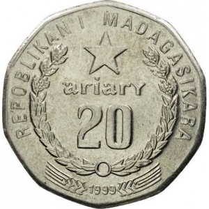 Madagaskar  20 Ariary - Obverse