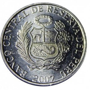 بيرو 1 سنتيمو 2007 - obverse