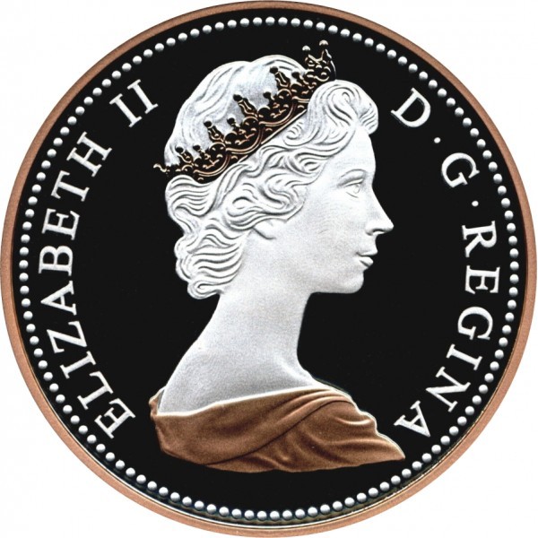 1 cent , Canadà (Llegat del Penic - Elisabet II, Colom de 1967)