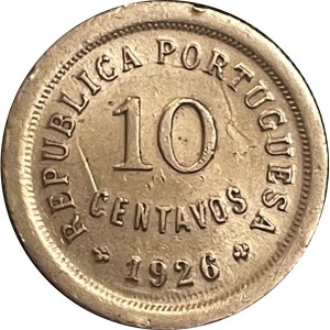 Португалия 10 сентаво - Obverse