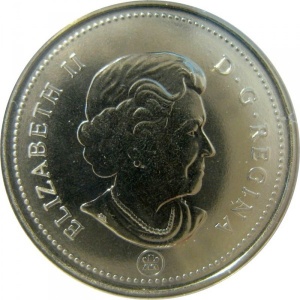 Canadà 25 cents - Obverse