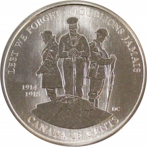 Canadà 25 cents - Reverse