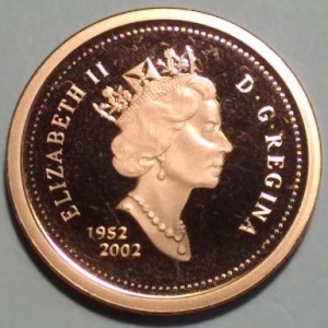 Canadá 1 centavo - Obverse