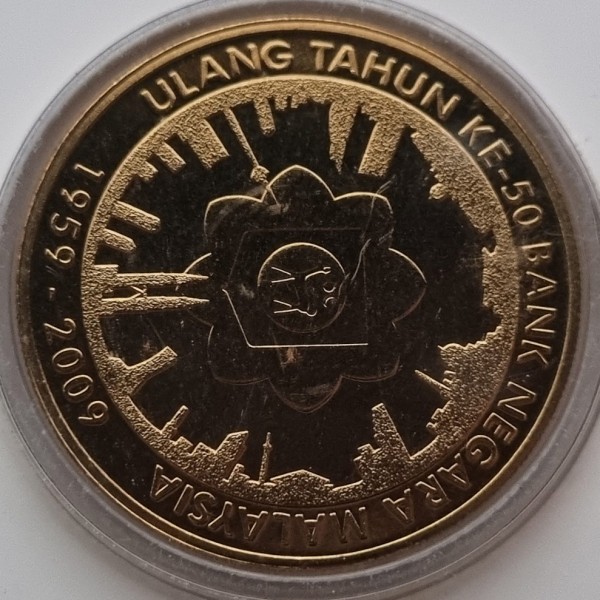 1 ringgit , Malàisia (50è aniversari - Banc Central de Malàisia
)