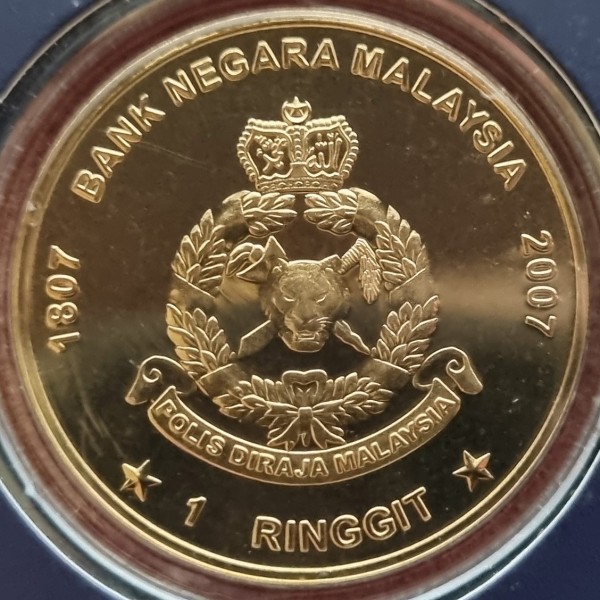 1 ringgit , Malàisia (200è aniversari - Reial Policia de Malàisia)