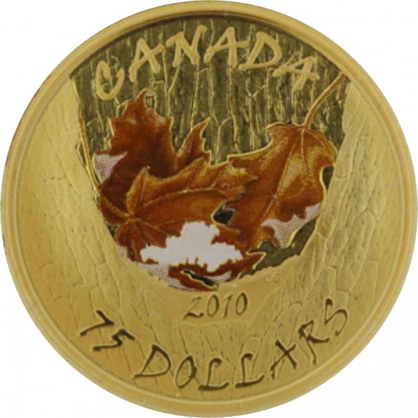 75 dollars , Canada (Maple leaf, Four Seasons - Winter)
