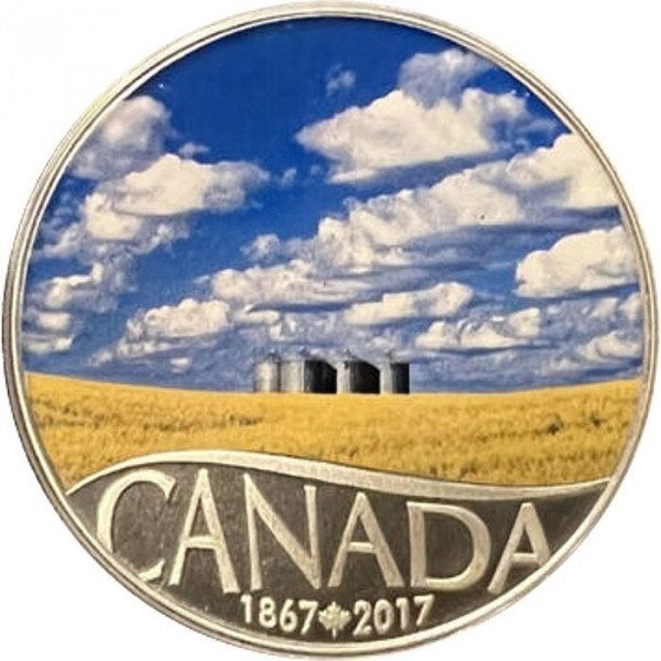 10 dollars , Canada (150th Anniversary of Canada - Canola Field)