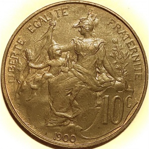 Frankreich 10 Centimes - Reverse